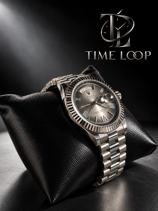 PREMIUM ROLEX Day-Date Silver