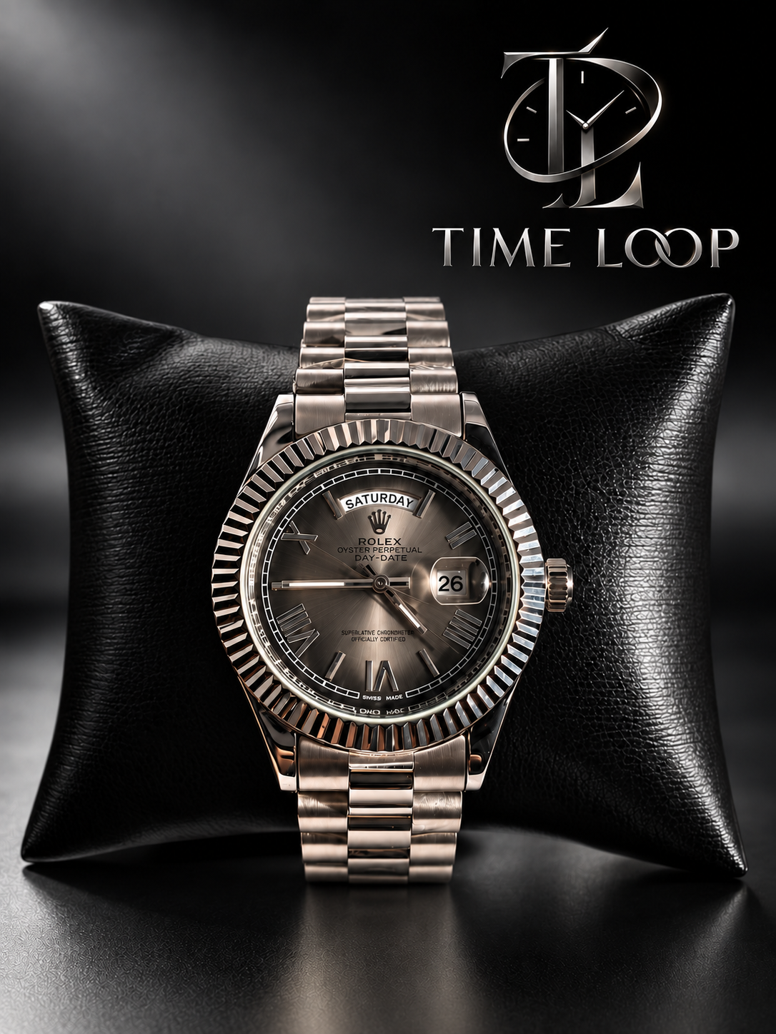 PREMIUM ROLEX Day-Date Silver